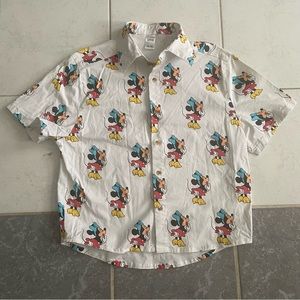 Cakeworthy short sleeve Minnie Mouse button down